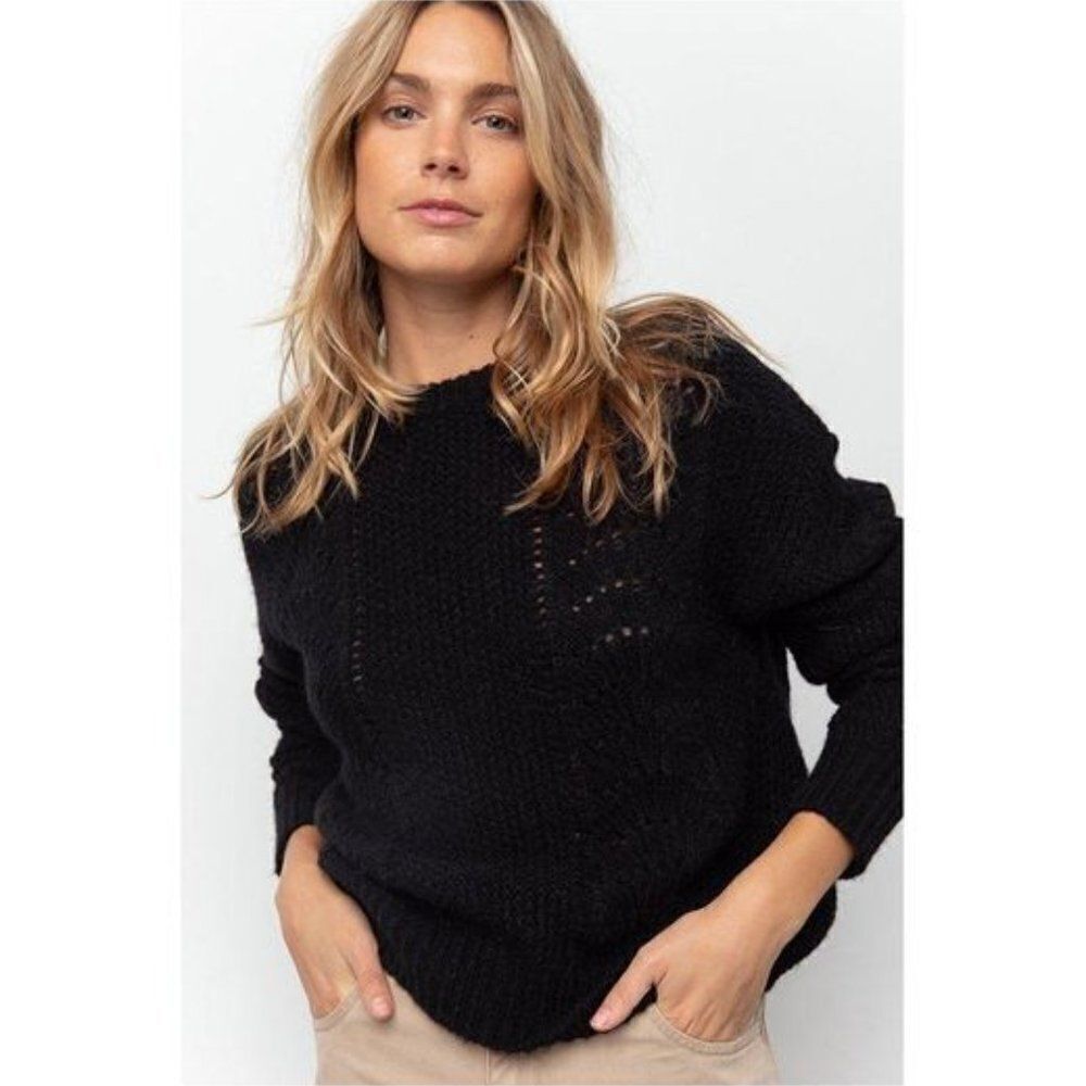 Rails Mara Sweater size Large in Black - NEW